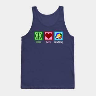 Peace Love Gambling Tank Top